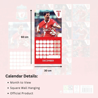 FC Liverpool kalendar Legends Square 2025