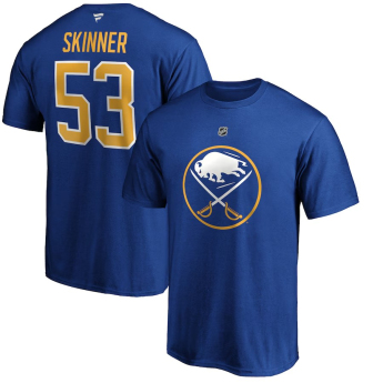 Buffalo Sabres muška majica Jeff Skinner #53 Stack Logo Name & Number