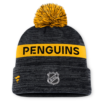 Pittsburgh Penguins zimske kape Authentic Pro Rink Beanie Cuff With POM