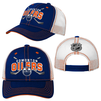 Edmonton Oilers dječja baseball kapa sa šiltom Lockup Meshback Adjustable