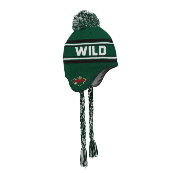 Minnesota Wild dječja zimska kapa Jacquard Tassel Knit With Pom