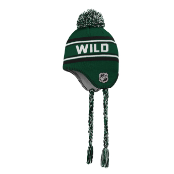 Minnesota Wild dječja zimska kapa Jacquard Tassel Knit With Pom