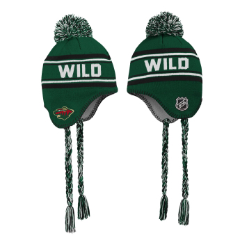 Minnesota Wild dječja zimska kapa Jacquard Tassel Knit With Pom