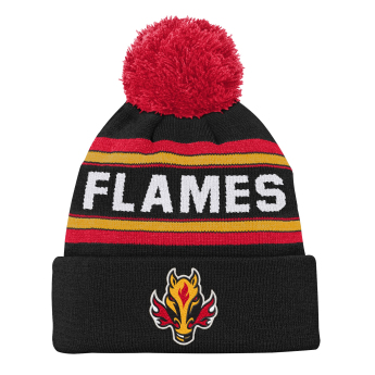 Calgary Flames dječja zimska kapa 3Rd Jersey Jacquard Cuff Pom