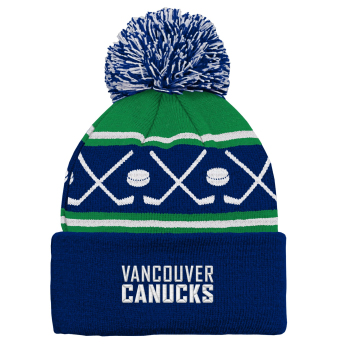 Vancouver Canucks dječja zimska kapa Face-Off Cuff Pom