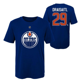 Edmonton Oilers dječja majica Leon Draisaitl #29 Flat Captains N&N Ctn Tee