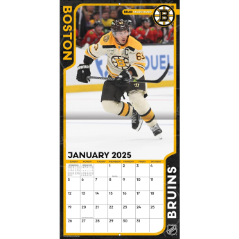 Boston Bruins kalendar 2025 Wall Calendar