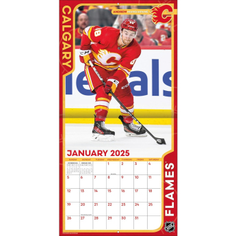 Calgary Flames kalendar 2025 Wall Calendar