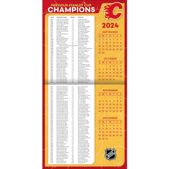 Calgary Flames kalendar 2025 Wall Calendar