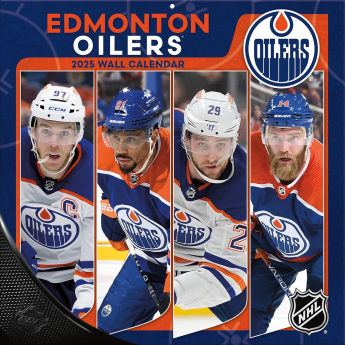 Edmonton Oilers kalendar 2025 Wall Calendar