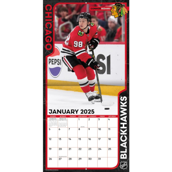 Chicago Blackhawks kalendar 2025 Wall Calendar