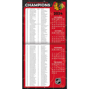 Chicago Blackhawks kalendar 2025 Wall Calendar