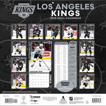 Los Angeles Kings kalendar 2025 Wall Calendar