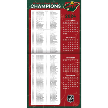 Minnesota Wild kalendar 2025 Wall Calendar