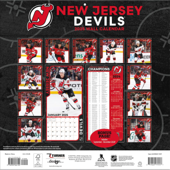 New Jersey Devils kalendar 2025 Wall Calendar