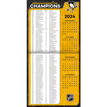 Pittsburgh Penguins kalendar 2025 Wall Calendar
