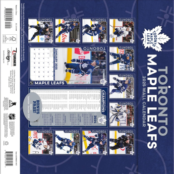 Toronto Maple Leafs kalendar 2025 Wall Calendar