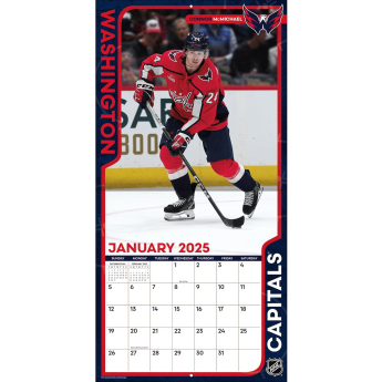 Washington Capitals kalendar 2025 Wall Calendar