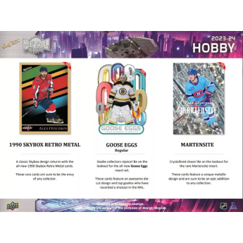 NHL boxovi NHL hokejske karte 2023-24  Upper Deck Skybox Metal Universe Hobby Box