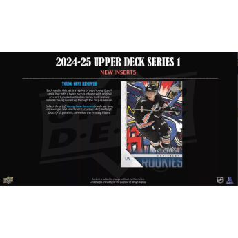 NHL boxovi NHL hokejske karte 2024-25 Upper Deck Series 1 Hobby Box