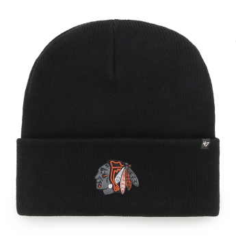 Chicago Blackhawks zimske kape Haymaker ´47 Cuff Knit black night