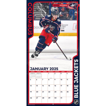 Columbus Blue Jackets kalendar 2025 Wall Calendar
