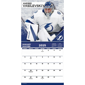 NHL proizvodi kalendar Stoppers 2025 Wall Calendar
