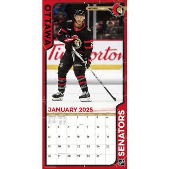 Ottawa Senators kalendar 2025 Wall Calendar