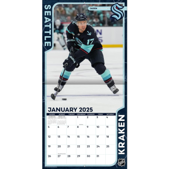 Seattle Kraken kalendar 2025 Wall Calendar