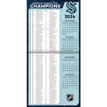 Seattle Kraken kalendar 2025 Wall Calendar