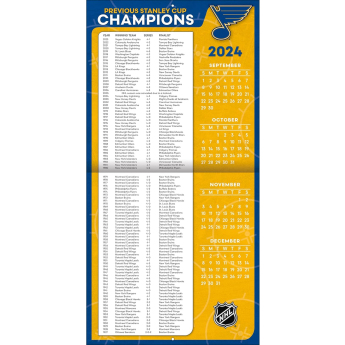 St. Louis Blues kalendar 2025 Wall Calendar