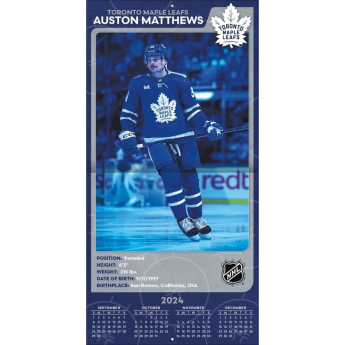 Toronto Maple Leafs kalendar #34 Auston Matthews 2025 Wall Calendar
