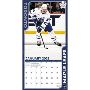 Toronto Maple Leafs kalendar #34 Auston Matthews 2025 Wall Calendar