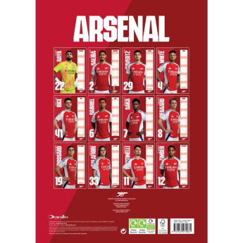 FC Arsenal kalendar 2025