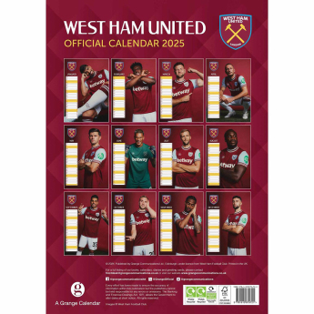 West Ham United kalendar 2025