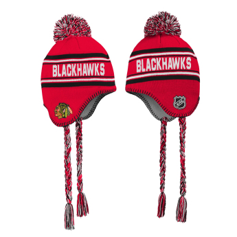 Chicago Blackhawks dječja zimska kapa Jacquard Tassel Knit With Pom