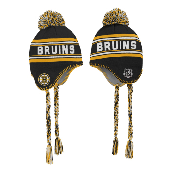 Boston Bruins dječja zimska kapa Jacquard Tassel Knit With Pom