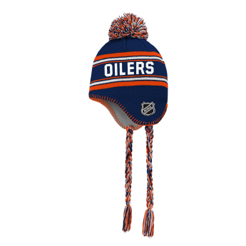 Edmonton Oilers dječja zimska kapa Jacquard Tassel Knit With Pom