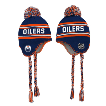 Edmonton Oilers dječja zimska kapa Jacquard Tassel Knit With Pom