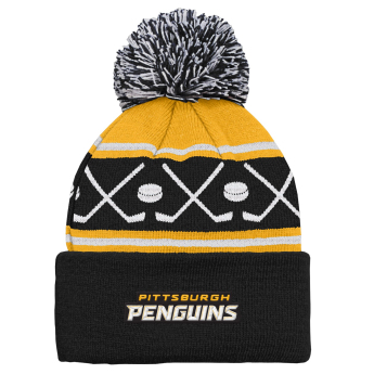 Pittsburgh Penguins dječja zimska kapa Face-Off Cuff Pom