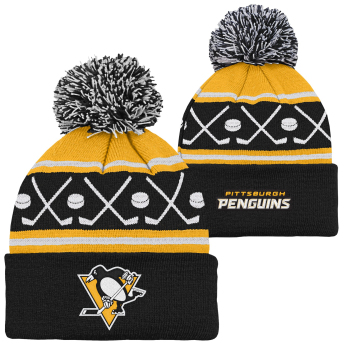 Pittsburgh Penguins dječja zimska kapa Face-Off Cuff Pom