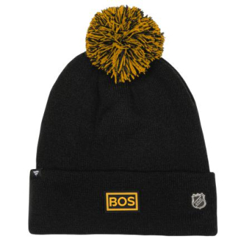 Boston Bruins dječja zimska kapa Draft Beanie Cuff With Pom