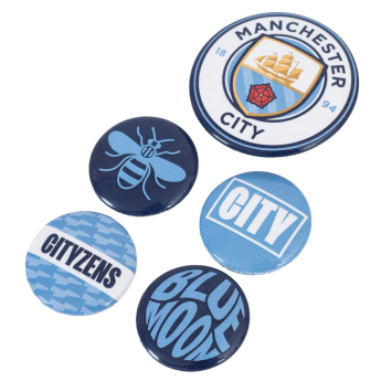 Manchester City set znački Button 5 assorted