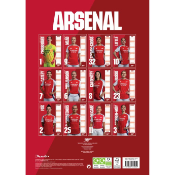 FC Arsenal kalendar WFC 2025