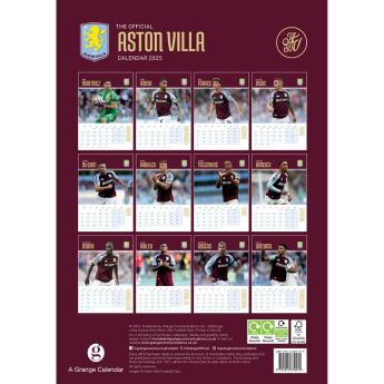 Aston Villa kalendar 2025