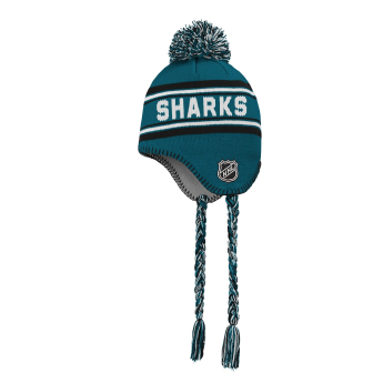 San Jose Sharks dječja zimska kapa Jacquard Tassel Knit With Pom