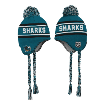 San Jose Sharks dječja zimska kapa Jacquard Tassel Knit With Pom