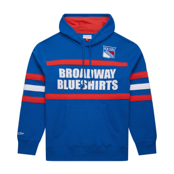 New York Rangers muška majica s kapuljačom Head Coach Hoodie Current Logo blue