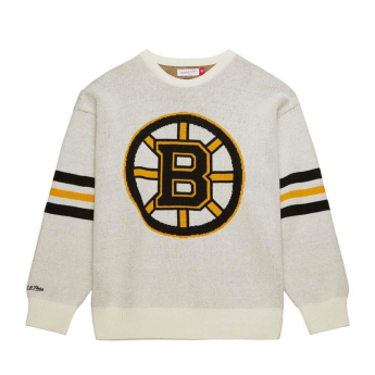 Boston Bruins muška majica Retro Helmet Sweater Current Logo