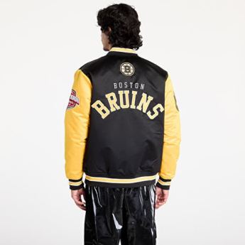 Boston Bruins muška jakna Primetime Heavyweight Satin Jacket Current Logo